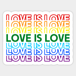 Love is Love Rainbow Pride Shirt, LGBTQ, Gay Shirt, Lesbian Shirt, Gift for Gay Lesbian, Queer Pride Month Sticker